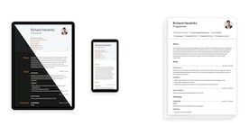 resume template project preview
